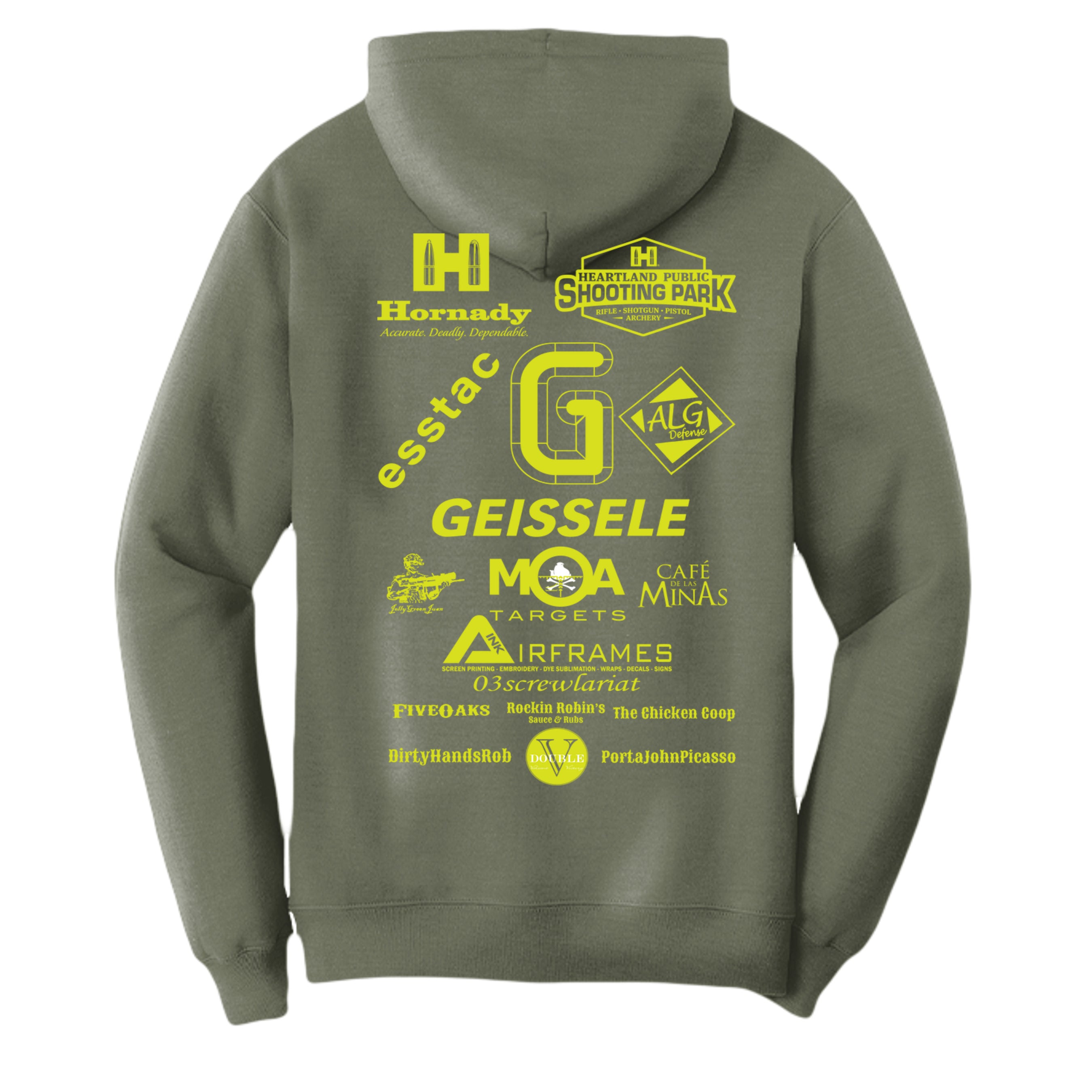 Olive Drab Green Heather - PC78H - BACK